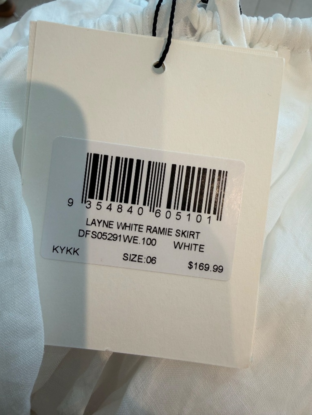 Dissh White Linen Skirt - Picture 5 of 6